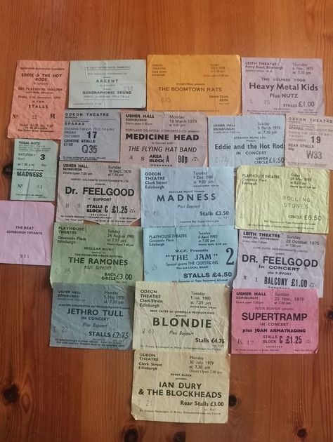 Old Edinburgh, The Boomtown Rats, Gig Tickets, Billy Connolly, The Ramones, Small Theatre, Famous Names, New Year Photos, Ramones