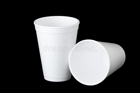 Two styrofoam cups on black. Two empty styrofoam cups on a black background. One #Sponsored , #Ad, #PAID, #cups, #empty, #black, #styrofoam Styrofoam Cups, Booth Design, Design Display, Display Ideas, Black Background, Black Backgrounds, Crab, Photo Image, Royalty Free Stock Photos