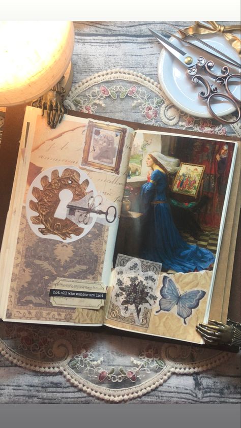 Fantasy Journal Pages, Medieval Journal, Fantasy Scrapbook, Common Place Book, Fantasy Journal, Fantasy Adventurer, Cool Stationary, Fantasy World Building, Scrapbooking Idea