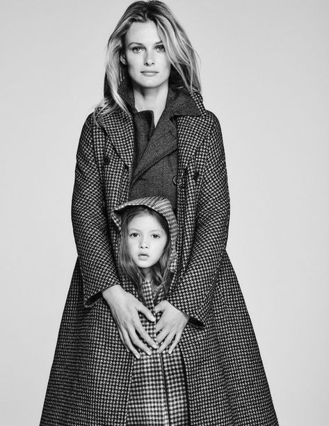 Edita Vilkeviciute Shares Mini-Me Looks Lensed By Chris Colls For Vogue Paris October 2018 — Anne of Carversville Mother Daughter Editorial, Mother And Children Photography, Chris Colls, Mother And Children, Mother Daughter Photoshoot, Paris October, Daughter Photography, Shooting Studio, Edita Vilkeviciute