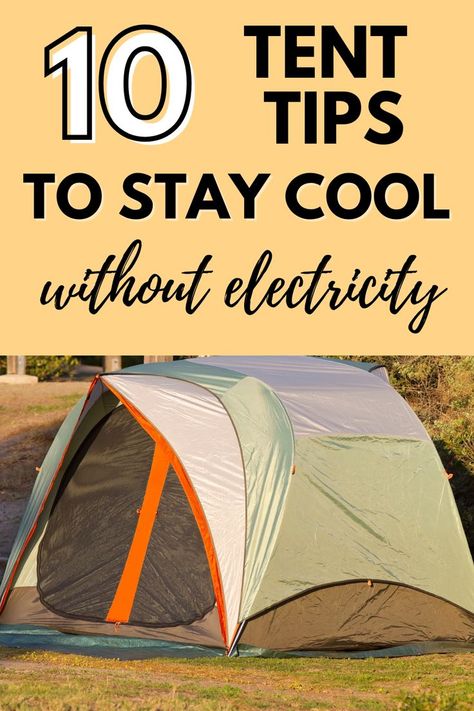 How to stay cool tent camping. How to camp without electricity. Camping Checklist Family, How To Camp, Rv Camping Checklist, Tent Camping Hacks, Camping 101, Camping Packing List, Camping Inspiration, Camping Gadgets, Camping Photography