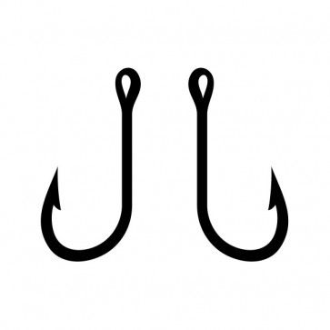 Pair Of Fishing Hooks 08232 Tiny Fishing Tattoo, Fishing Hook Drawing, Fish Hook Tattoo, Hook Tattoo, Fishing Hook Tattoo, Hook Tattoos, Fishing Hooks, Flash Sheet, Tattoo Flash Sheet