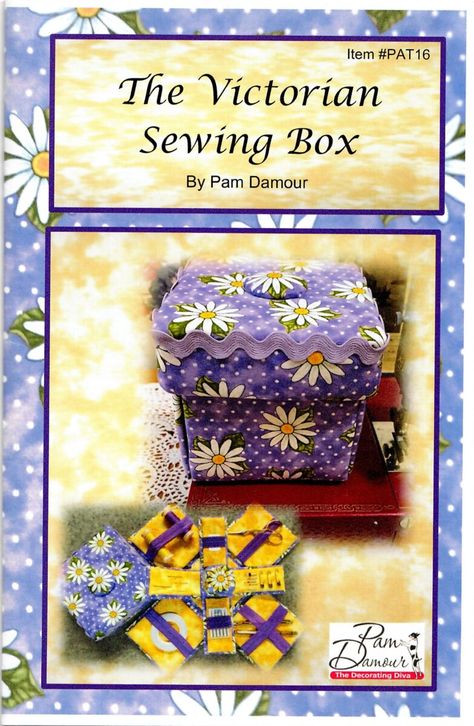 The Victorian Sewing Box Pattern Victorian Sewing, Go Back In Time, Table Quilts, Box Patterns, Printed Backgrounds, Pin Cushion, Sewing Box, Diy Box, The Piano