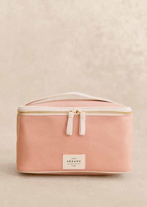 Vanity case - Powdery Pink - Recycled cotton - Sézane