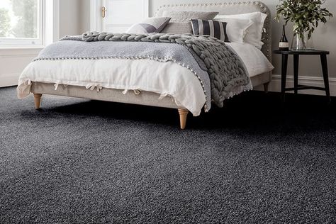 Grey-Carpet-Bedroom-Bali-Calypso Dark Carpet Bedroom, Dark Grey Carpet Bedroom, Grey Carpet Bedroom, Dark Grey Carpet, Carpet Store, Bedroom Colours, Gray Carpet, Dark Carpet, Childrens Rooms