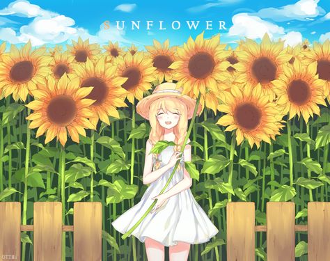 Sunflower Anime Wallpapers - Top Free Sunflower Anime Backgrounds - WallpaperAccess Sunflower Anime Wallpaper, Sunflower Anime, Photo Wallpaper Bedroom, Sunflower Wallpaper, Flower Hats, Wallpaper Free Download, Free Hd Wallpapers, Wallpaper Downloads, Awesome Anime