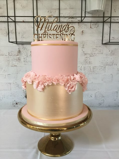 Debut Cake, Big Birthday Cake, Party Birthday Cake, Rose Gold Wedding Cakes, Birthday Party Princess, Rose Gold Cake, Decoration Birthday Party, 2 Tier Cake, Elegant Birthday Cakes