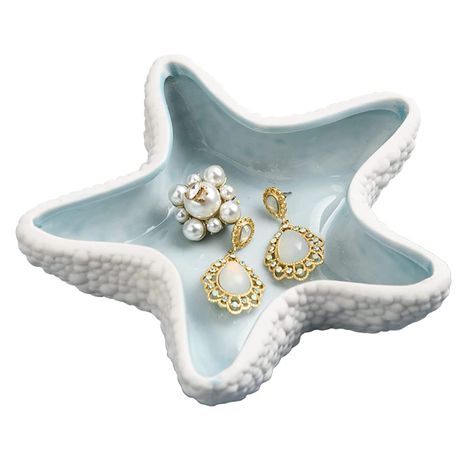 PRICES MAY VARY. ORGANIZE YOUR SPACE: Conch shape jewelry dish can place some jewelry, such as rings, earrings, necklaces, bracelets, etc., which can not only put the jewelry neatly on the table, effectively organize your desktop, but also prevent the loss of jewelry. STYLISH AND SIMPLE: Our jewelry display is in the shape of Starfish, with textures and dots printed inside, smooth lines, bright colors, simple and stylish, full of modern style, which can fully highlight the quality and design of Beachy Room Decor, Nordic Room, Beach Room Decor, Starfish Jewelry, Beachy Room, Coastal Room, Jewelry Tray Display, Stella Marina, Beach Room