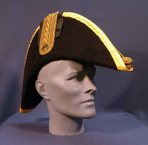 British, Vice-Admiral Cocked Hat [10-180] : Historical Twist Store ... Traditional Hat With Adjustable Curved Brim, Luxury Curved Brim Gentleman Hat, Cocked Hat, Military Style Hat With Curved Brim, Vice Admiral Holdo, Tricorn Hat 18th Century, Jane Austen, Twist, Hats