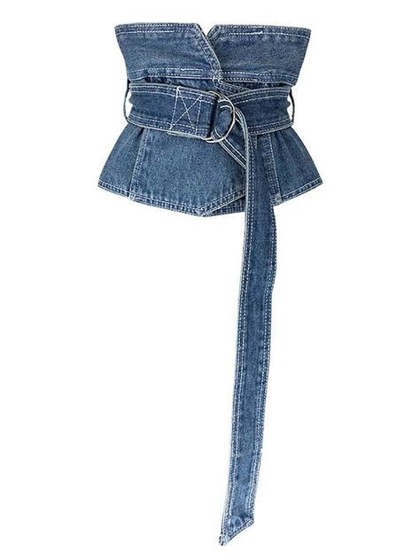 Nelly Denim Sash Belt - Shop unique pieces now at our store! #thehouseofcoky #newarrivals #eccentric #fashionista #onlineboutique #ootd #womenfashion #shoppingonline #outfitideas #fashion Ropa Upcycling, Moda Denim, Denim Texture, Denim Belt, Sash Belt, Mode Inspo, Stage Outfits, Denim Top, Fashion Clothes