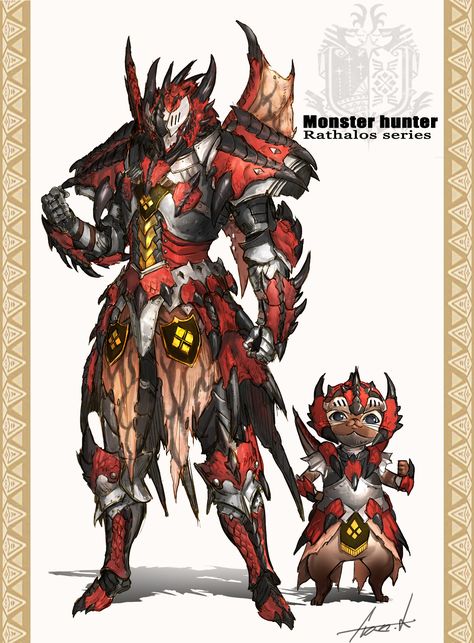 ArtStation - monster hunter fan art & weapon contest, Fran K Monster Hunter Design, Monster Hunter Art Character Design, Monster Hunter Character Design, Monster Hunter Rathalos, Monster Hunter Series, Dragon Armor, Monster Hunter Art, Piskel Art, Hunter Fan