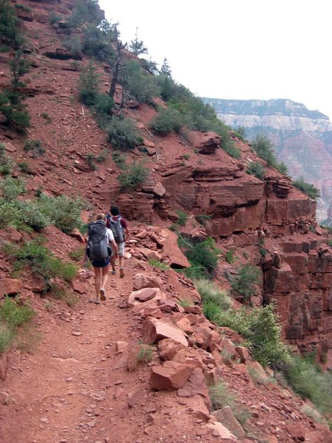 What To Expect: Hiking The Grand Canyon Bright Angel Trail Backpacking Grand Canyon, Bright Angel Trail Grand Canyon, Hiking Grand Canyon, Trip Goals, Hiking Family, Grand Canyon Vacation, Hiking Packing List, Grand Canyon Hiking, Bright Angel Trail