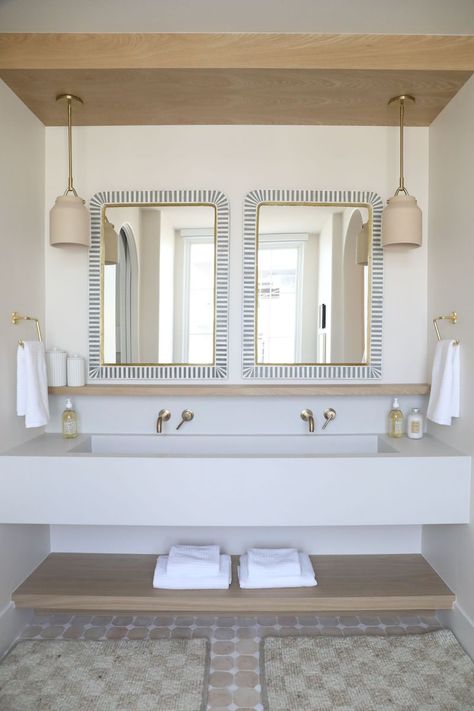 5 Bathroom Trends from our Rosemary Project - Becki Owens Blog Becki Owens Bathroom, Spanish Coastal Home, Becki Owens Design, Hawaiian House, Becki Owens, Bathroom Trends, Exclusive Home, Powder Bath, February 19