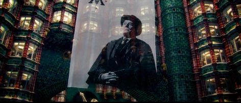 A banner depicting Minister Cornelius Fudge in the Ministry Atrium. George Weasley Shifting, Fudge Harry Potter, Watching Harry Potter, Robert Hardy, The Ministry Of Magic, Gilderoy Lockhart, Minerva Mcgonagall, Rubeus Hagrid, Ministry Of Magic