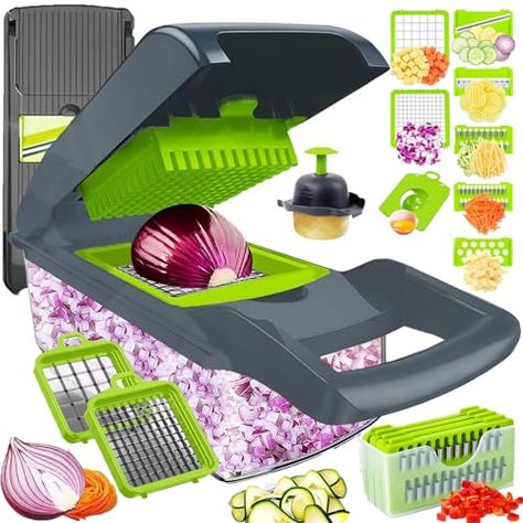 Slicer Dicer, Spiral Vegetable Slicer, Onion Chopper, Spiralized Vegetables, Food Slicer, Onion Salad, Mandolin Slicer, Vegetable Chopper, Cheese Grater