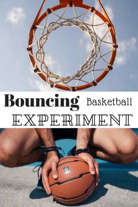 Who will have thought that sport and science be in the same sentence? Try this experiment and find out how kenitc and potential energy is involve in a basketball game. Science Fair Topics, Energy Science Projects, Science Fair Display Board, Basketball Project, Easy Science Fair Projects, Science Fair Experiments, Transfer Of Energy, Science Fair Projects Boards, Science Revision