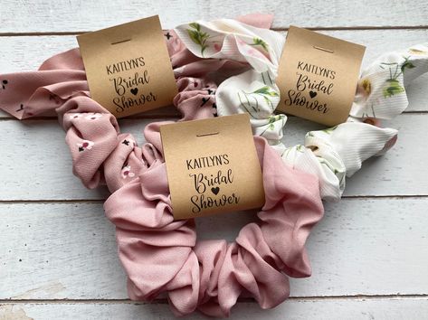 Excited to share the latest addition to my #etsy shop: BRIDAL SHOWER Scrunchies | Blush Chiffon Scrunchies | Wedding Shower Favors | Bridal Shower Ideas | PERSONALIZED name Bridal Shower Scrunchies, Bridal Shower Giveaways, Bridal Shower Thank You Gifts, Bridal Shower Goodie Bags, Bridal Shower Gifts For Guests, Flower Girl Proposal Ideas, Bridal Shower Favor Ideas, Shower Options, Aesthetics Business