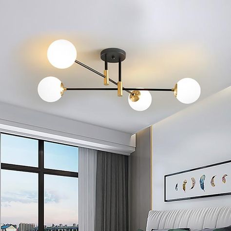 Cool Light Fixtures Bedroom, Ceiling Light In Bedroom, Office Lights Ceiling, Black Living Room Light Fixture, Bedroom Lighting Ceiling Lights, Lights In Bedroom Ceiling, Bedroom Ceiling Lighting Ideas, Living Room Lighting Ideas Ceiling, Bedroom Lighting Ideas Ceiling