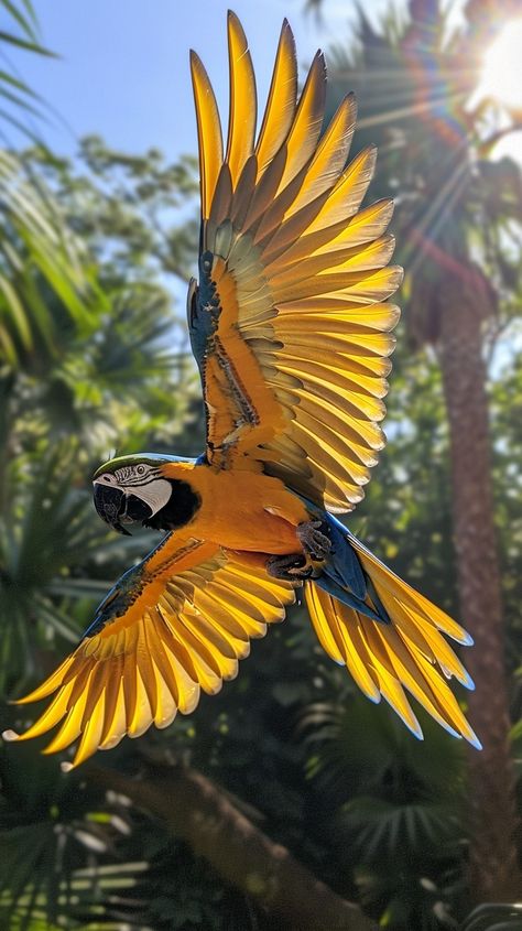 Macaw Parrot Photography, Fauna Pictures, Brazil Birds, Macaw Flying, Animal Foto, Uk Birds, Parrot Photo, All Animals Photos, Brazilian Birds