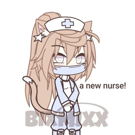 Gacha Life Hospital Outfits, Gacha Nurse Outfits, Nurse Oc, Gachalife Outfits, Gacha Stickers, Gacha Fits, Nurse Outfit Scrubs, Gacha Background, Doctor Outfit