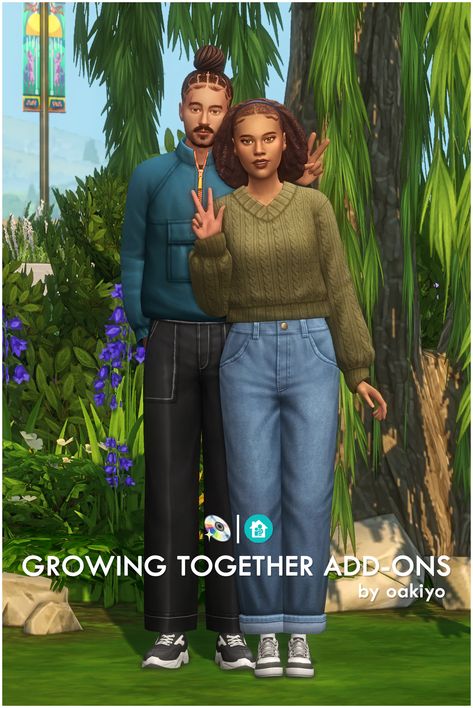 Growing Together Add-ons: | oakiyo on Patreon Sims 4 Add Ons, Ts4 Clothes, Sims 4 Family, Growing Together, Sims 4 Mm Cc, Tumblr Sims 4, Sims 4 Gameplay, Sims 4 Dresses, Sims 4 Mm