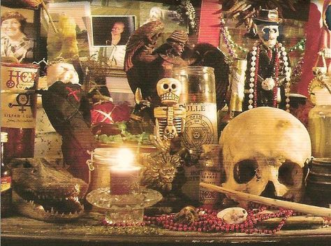 vodoo alter | Altars: Voodoo #Altar. | Hoodoo, Voodoo, Santeria & Conjure Voodoo Party, Voodoo Halloween, Voodoo Priestess, Voodoo Magic, Marie Laveau, Voodoo Hoodoo, Voodoo Spells, Witch Doctor, Season Of The Witch