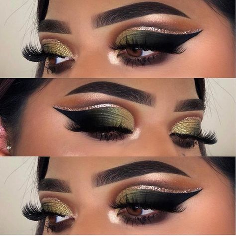 Shared by Jada. Find images and videos about glam, eyeshadow and olive green on We Heart It - the app to get lost in what you love. Black Women Lashes, Lashes Ideas, Maroon Makeup, Eye Shadow Looks, Green Eyeshadow Look, 2018 Makeup, Birthday Makeup Looks, Dry Skin Makeup, Makeup 101