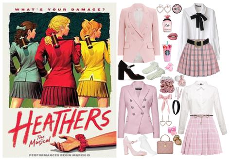 Heather Blake (Heathers: The Musical) created by demiwitchofmischief        on ShopLook.io perfect for Any event. Visit us to shop this look. Heathers The Musical, Shoplook Outfits, Pink Drink, Pink Drinks, Create Outfits, Outfit Maker, Outfit Shoplook, Scrunchies, Heathers