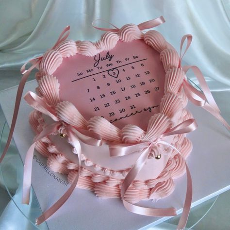 Pink heart calendar cake 🩷 - details - Size: 6” Flavor: Vanilla Buttercream: Vanilla . . . . . . #calendarcake #cancercake #cancerseason #birthdaycake #pinkcake #vintagecake #viral #cakeideas #cake #bakersfieldcakes Calender Cake Birthday, Calendar Birthday Cake, Calendar Cake, Pink Calendar, Bow Cakes, Heart Shaped Cakes, Bow Hairstyle, Heart Cake, Vanilla Buttercream