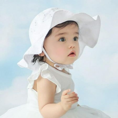 Style: Bucket Hat Material: Cotton Blend Color: Pink, White Fits: 1-4 Year Old Girls Hat Circumference: Approx.19" Brim Width: Approx.2.6" Size: one size.  Gender: female.  Age Group: infant. Toddler Bucket Hat, Baby Summer Hat, Beach Bucket Hat, Girls Sun Hat, Bucket Hat Summer, Toddler Wearing, Bonnet Cap, Baby Boy Hats