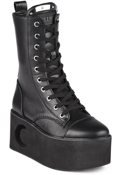 Eternal Eclipse Platform Boots [B] Leather Animals, Galaxy Converse, Galaxy Vans, Ugg Style Boots, Goth Shoes, Goth Boots, Cold Weather Boots, Black Platform Boots, Vegan Boots