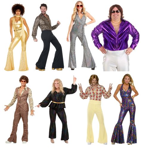 70s Costume Ideas Men, 70s Costume Ideas, 70s Outfits Party, 70s Costumes, Dancer Makeup, 70s Party Outfit, 70s Outfits Ideas, School Dance Outfits, Outfits 60s