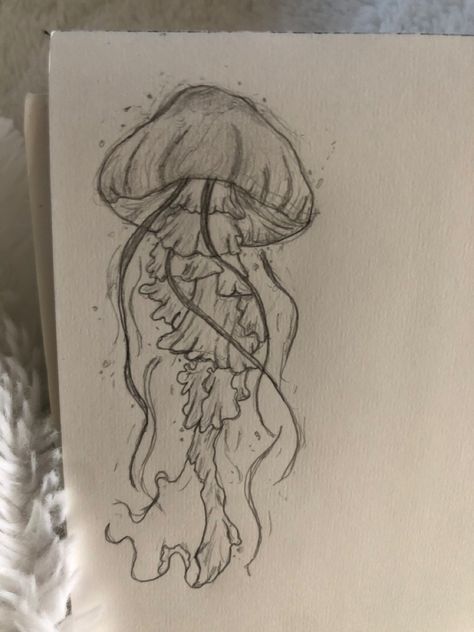 Jellyfish Drawing, Piskel Art, Drawing Hands, Drawing Hair, Drawing Faces, Sketchbook Art Journal, Arte Sketchbook, Doodle Art Designs, Dessin Adorable