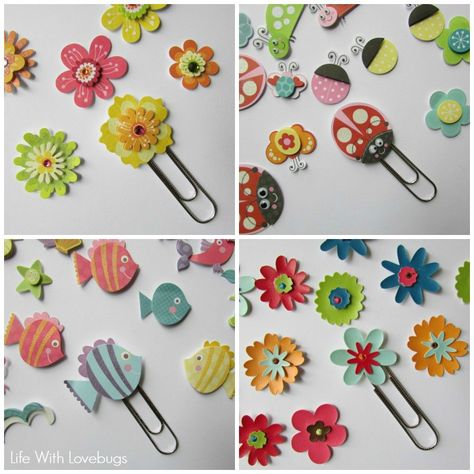 Paper Clip Bookmarks, Altered Paperclips, Paper Clips Diy, Twine Flowers, Scrapbooking Tips, Embellishments Diy, Flowers Crochet, Embellishment Diy, Beaded Bookmarks