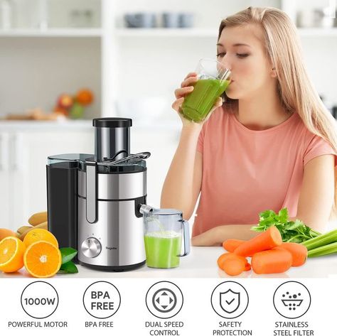 Juicer, 3.34" Juicer Machines 1000W Juicer Machine, Busy Morning, Nutribullet Blender, Electric Power, Juicer, Higher Power, Fruits And Vegetables, Juice, Fruit