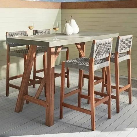 Backyard Cricket, Bar Table Sets, Matching Chairs, Backyard Party, Table And Chair Sets, Elegant Table, Bar Table, Contemporary Furniture, Outdoor Table