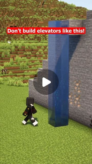 Humoky on Instagram: "Minecraft Easy Elevator 🛗 | Follow Humoky on YouTube❤️ -Follow me for more Tutorial Minecraft❤️  - Save this video and share at friends✨  -If you see this your the BEST 👑  _________________________________________________________  #minecraft #minecraftbuild #minecraftturorial #minecraftinspiration #minecraftredstone #minecraftbuilding #minecraftdaily #minecraftideas #minecraft #minecrafthouse #minecraftonly #minecrafthacks #minecrafter #humoky" Minecraft Outhouse, Minecraft Secret Base, Minecraft Building Ideas Easy, Easy Minecraft Builds, Minecraft Water Elevator, Minecraft Town Ideas Layout, Minecraft Elevator, Minecraft Modern Mansion, Funny Minecraft Videos