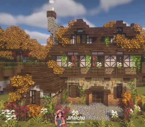 Cottagecore Minecraft Storage Building, Cottagecore Town Minecraft, Flower Field Minecraft House, Minecraft Cottagecore Mansion, Minecraft Cosy House, Dark Oak Minecraft House Cottagecore, Large Minecraft Houses Cottagecore, Minecraft Meadow House, Mc Cottagecore