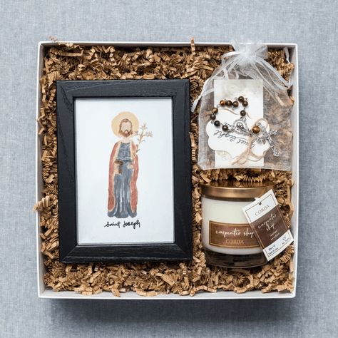 Marriage Trouble, St Joseph Prayer, Catholic Confirmation Gifts, Catholic Confirmation, St Joseph Catholic, Wine Chocolate, Catholic Decor, Prayer Box, Saint Joseph