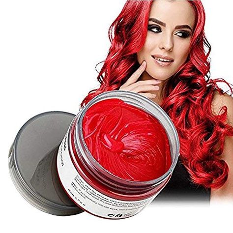 Red Hair Wax, Hair Color Wax, Natural Red Hair, Diy Hair Color, Cream Hair, Dyed Red Hair, Party Mode, Hair Pomade, Styling Hair