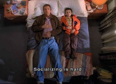 It's important to have a social life, even if you don't mingle easily with others. | 16 Valuable Life Lessons From "The Middle" Series Quotes, Movie Humor, Movie Quotes Funny, Movie Lines, Film Quotes, Tv Quotes, Family Costumes, E Card, Social Life