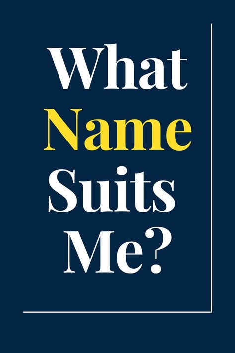 Choosing a name can be difficult and sometimes parents just get it wrong. This quiz will tell you what name actually best fits your personality and all around vibe. Quiz Names, Personality Quizzes, Personality Quiz, Suits You