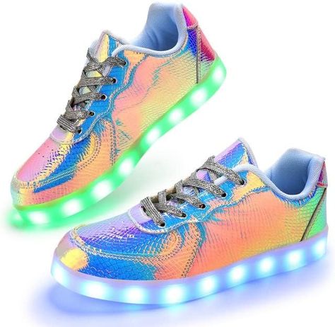 Amazon.com | Padgene Women's Men's LED Lights Up Shoes Unisex Low Top Luminous Flashing Trainers USB Charging Lace Up Couples Party Dancing Shoes | Fashion Sneakers Couples Dancing, Led Shoes, Light Up Shoes, Dancing Shoes, Trainers Fashion, Glitter Shoes, Couple Dancing, Unisex Shoes, Up Shoes