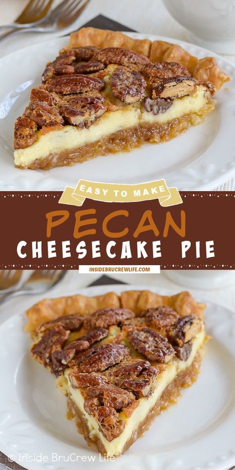 Best Pecan Cheesecake Pie, Layered Pecan Pie, Keto Pecan Cheesecake Pie, Easy Pecan Pie Cheesecake Bars, Magic Pie Recipe, Cheesecake Pecan Pie Recipe, Pecan Cheesecake Pie Recipe, Pecan Pie Cheesecake Recipe Easy, Creamy Pecan Pie Recipe