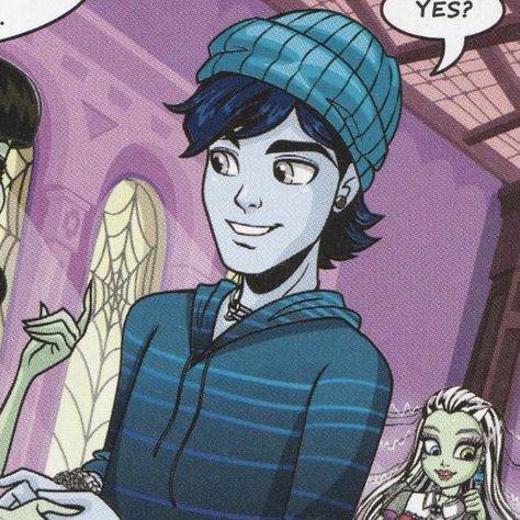 billy in one of the monster high comics, art by kellee riley ! :) Monster High Boys, Arte Monster High, Monster High Pictures, Moster High, Monster High Art, Monster High Characters, Ever After High, High Art, Monster High Dolls