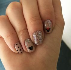 Disney Nails October, Disney Manicure, Mouse Nail Art, Disney Themed Nails, Mickey Mouse Nail Art, Disney Nail Art, Disneyland Nails, Nails Disney, Disney Nail Designs