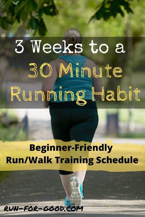 This beginner running schedule is designed to encourage a new running habit. By the end of three weeks, you'll be able to run/walk for 30 minutes and be on your way to continuing your new running habit.  #running  #runninghabit  #beginnerrunner   #getstartedwithrunning  #learntorun Beginner Running Schedule, Running Schedule For Beginners, Beginner Runner Tips, Running Schedule, 5k Training Plan, Workout Instructions, Beginner Running, Interval Running, Week Schedule