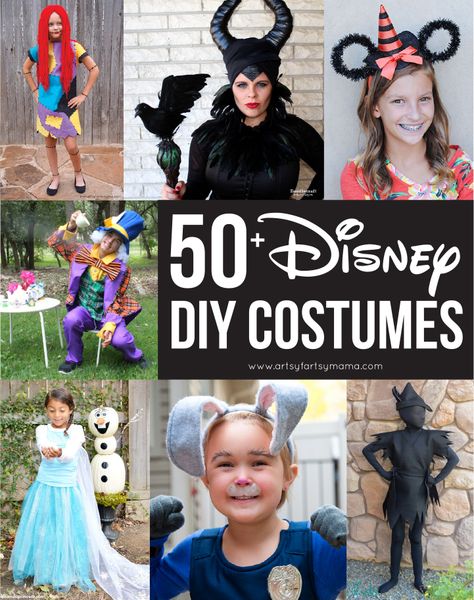 Disney Characters Costumes Diy, Disney Characters Halloween Costumes, Easy Disney Costumes, Disney Costumes For Women, Disney Characters Dress Up, Diy Karneval, Costume Ideas For Kids, Disney Villain Costumes, Adult Disney Costumes