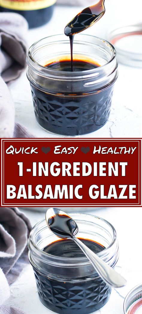 Balsamic Glaze Recipe, Balsamic Reduction Recipe, Keto Sauce, Reduced Balsamic Vinegar, Balsamic Glaze Recipes, Compound Butters, Balsamic Sauce, Healthy Appetizers Easy, Med Diet