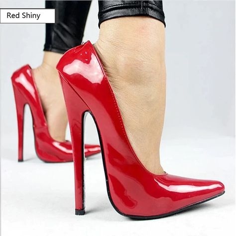 Gladiator Shoes, Office Shoes Women, High Heel Slippers, Summer Heels, Red High Heels, Red Pumps, Patent Heels, Womens Stilettos, High Shoes